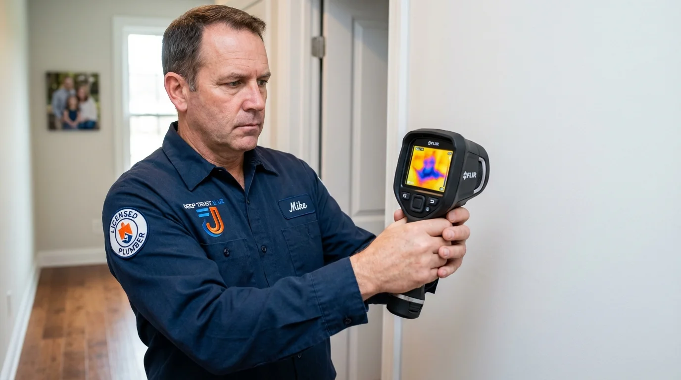Thermal imaging leak detection by Johns Plumbing LLC in Ina